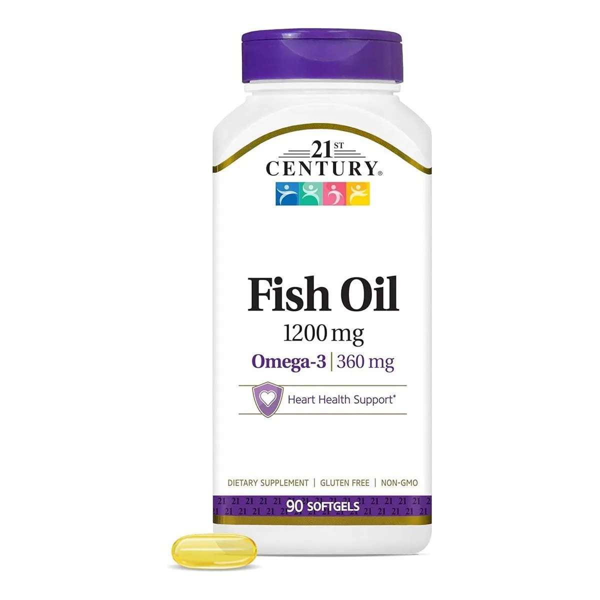 Fish Oil 1200mg & Omega 3 360mg 90 Softgels